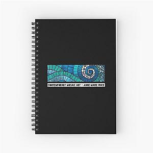 Contemporary Mosaic Art by Anne Marie Price Logo Spiral Notebook