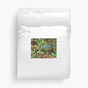 Anne Marie the Armadillo browsing for breakfast Duvet Cover