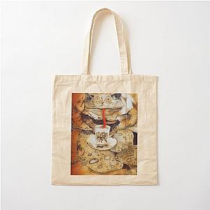 Anne Marie Toad Has Tea Cotton Tote Bag