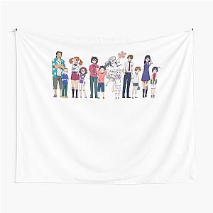 Anohana characters logo Tapestry