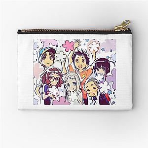 Anohana - Main Characters (Sketch) Zipper Pouch