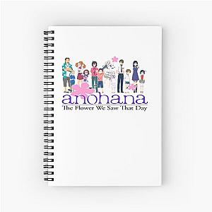 Anohana logo Spiral Notebook