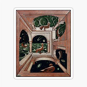 Another World by M.C. Escher Sticker