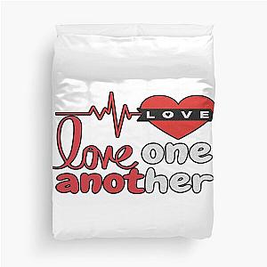 Love Each Other Duvet Cover