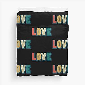 Love One Another Vintage Inspirational Duvet Cover