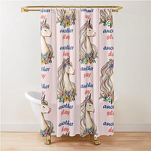 Another Day Slay Unicorn Shower Curtain
