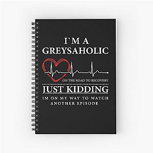 I'm on my way to watch an episode of Grey's Spiral Notebook