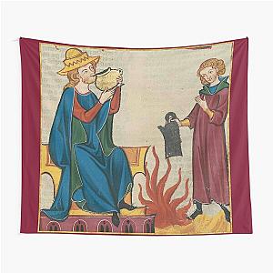Another Cup Medieval Illumination Tapestry