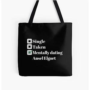 Mentally dating Ansel Elgort All Over Print Tote Bag