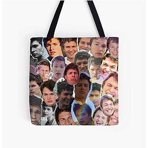 Ansel Elgort collage All Over Print Tote Bag