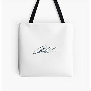 Ansel Elgort Signature  All Over Print Tote Bag