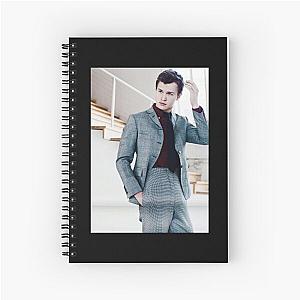 Ansel Elgort Metal Print Spiral Notebook