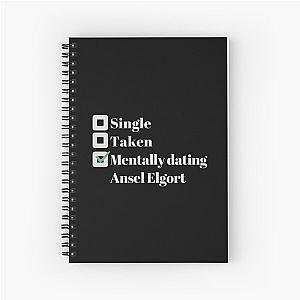 Mentally dating Ansel Elgort Spiral Notebook