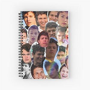 Ansel Elgort collage Spiral Notebook