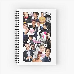 Ansel Elgort Collage Spiral Notebook