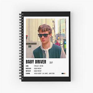 Ansel Elgort And Baby Driver Hear The Sound Spiral Notebook