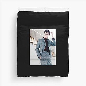 Ansel Elgort Metal Print Duvet Cover