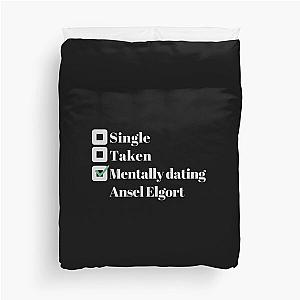 Mentally dating Ansel Elgort Duvet Cover