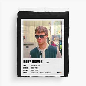 Ansel Elgort And Baby Driver Hear The Sound Duvet Cover