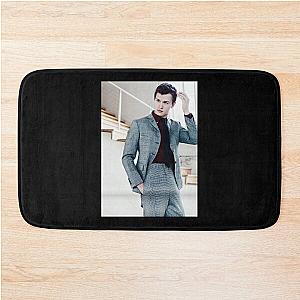 Ansel Elgort Metal Print Bath Mat