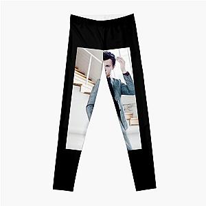 Ansel Elgort Metal Print Leggings