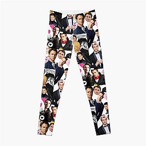 Ansel Elgort Collage Leggings