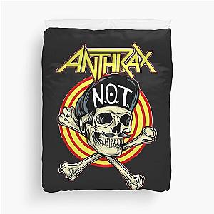 Cute Animated Dog Anthrax Bandanthrax Band Duvet Cover