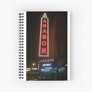 Aragon Ballroom Anthrax Spiral Notebook