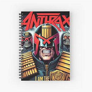 Anthrax I am the Law Spiral Notebook