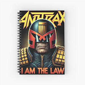 Anthrax I am the Law Spiral Notebook