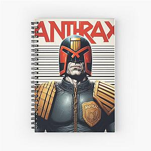 Anthrax Judge Dredd 15 years in the Academy  Spiral Notebook