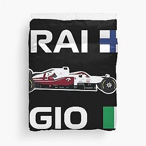 Alfa Romeo Racing ORLEN F1 Team C41 Kimi Raikkonen Antonio Giovinazzi Duvet Cover
