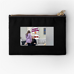 Love, Panic, Repeat – Anxiety Couple Anxiety Couple Zipper Pouches