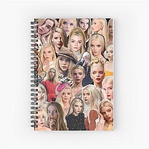 Anya Taylor-Joy collage Spiral Notebook