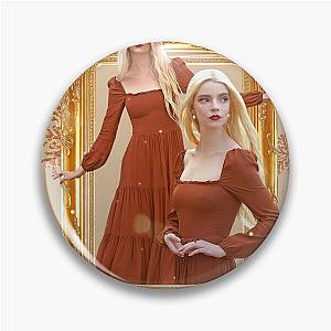 Anya Taylor-Joy Christmas Orange Pin