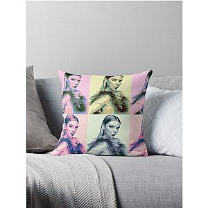 Anya Taylor Joy Pop Art Throw Pillow