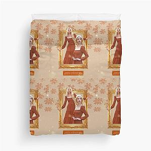 Anya Taylor-Joy Christmas Orange Duvet Cover