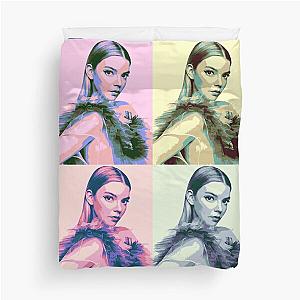 Anya Taylor Joy Pop Art Duvet Cover