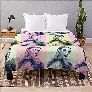 Anya Taylor Joy Pop Art Throw Blanket