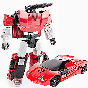 18CM AOYI H6002-9B Deformation Robot Car Transformation Action Figure Toys