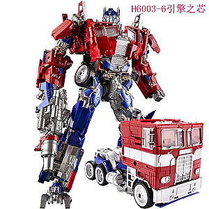 30cm AOYI H6003-6 G1 Super Engine Star Heart Flat Head Column Black Apple OP Commander Deformation Figure Toys