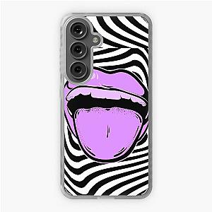 Hypnotic mouth Aphex twin trippy pattern crystal castles Samsung Galaxy Soft Case