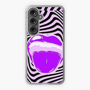 Hypnotic mouth Aphex twin trippy pattern crystal castles Samsung Galaxy Soft Case