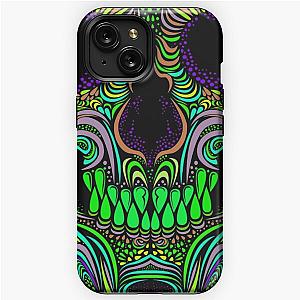 psychedelic skull Aphex twin trippy pattern crystal castles iPhone Tough Case