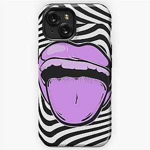 Hypnotic mouth Aphex twin trippy pattern crystal castles iPhone Tough Case