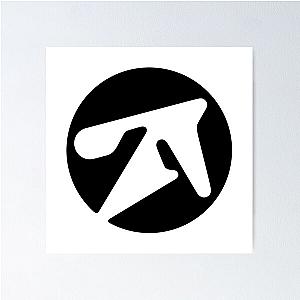 aphex twin alternative style logo in black  Poster