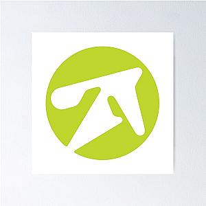 aphex twin alternative style logo in green  Poster