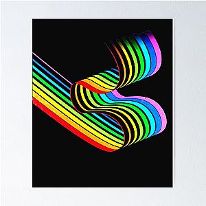 Aphex Twin Rainbow . Essential Poster