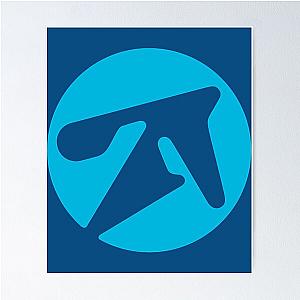 Aphex twin alternative style logo in blue  Poster