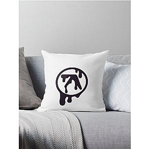 Melting Aphex Twin symbol Throw Pillow